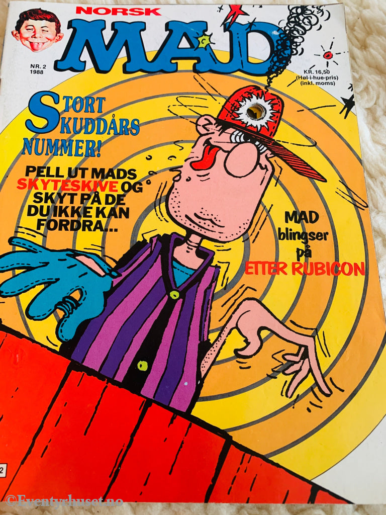 Norsk MAD Nr. 2 - 1988. Tegneserieblad/album.