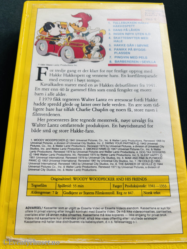 Nye ville eventyr med Hakkespett og vennene hans 3 (1984). VHS Big Box