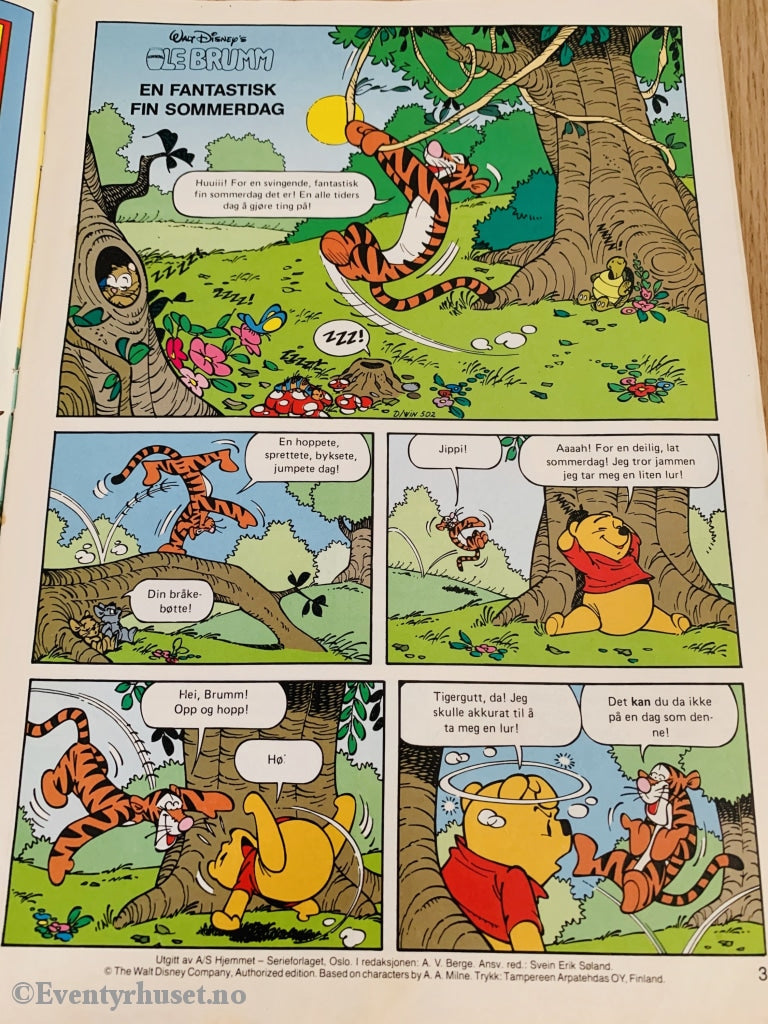Ole Brumm Og Vennene Hans. 1991/08. Tegneserieblad
