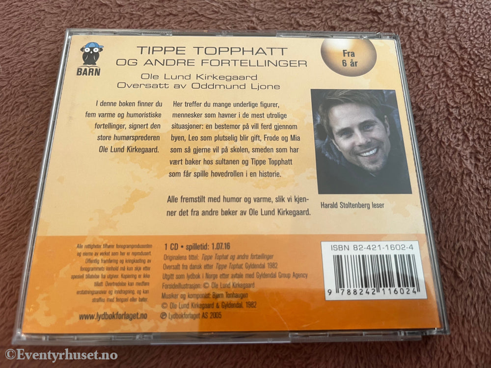 Ole Lund Kirkegaard. 1996. Tippe Tophatt og andre fortellinger. Lydbok på CD.