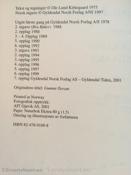 Ole Lund Kirkegaard. 2001 (1975). Gummi-Tarzan. Fortelling