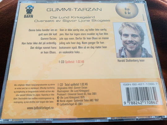 Ole Lund Kirkegaard. Gummi-Tarzan. Lydbok på CD.
