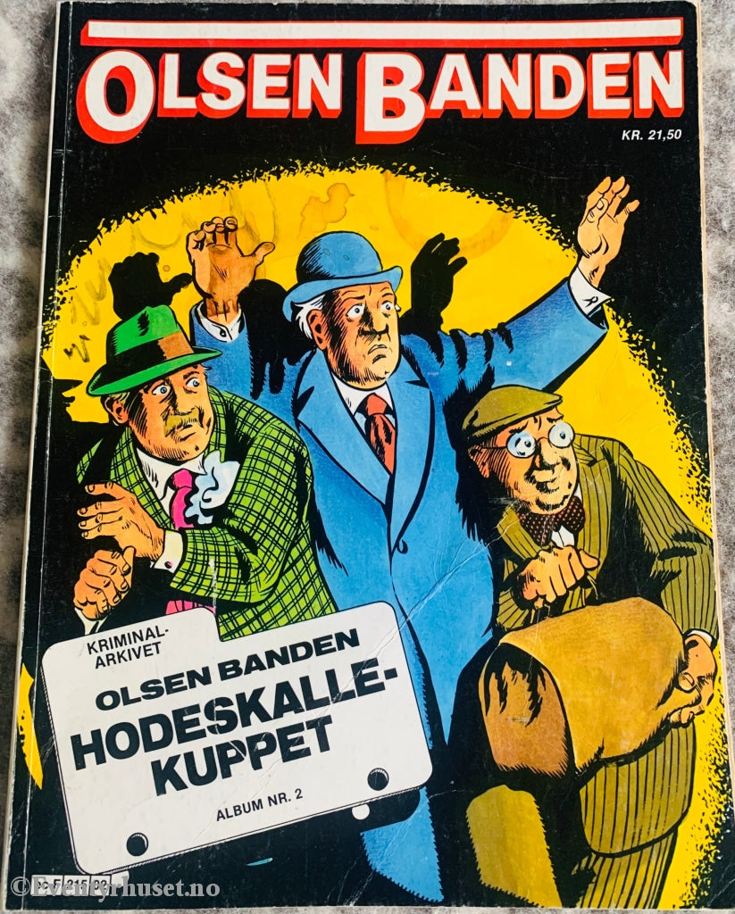 Olsenbanden. Album Nr. 2. 1984. Hodeskallekuppet. Tegneseriealbum