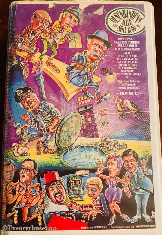 Olsenbanden Nr. 12. Olsenbandens Aller Siste Kupp. 1982. Vhs Big Box.
