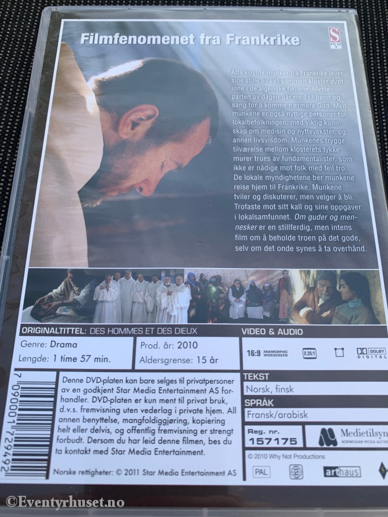 Om Guder Og Mennesker. 2010. Dvd. Dvd