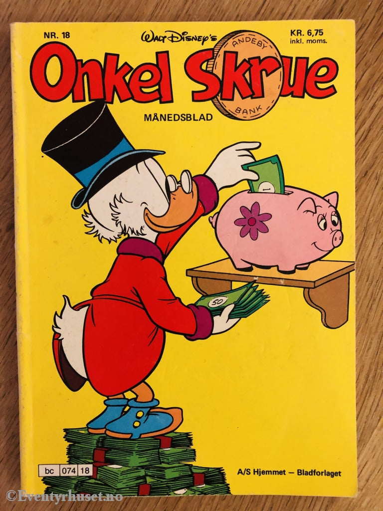 Onkel Skrue Månedsblad. 1978/18. Tegneserieblad