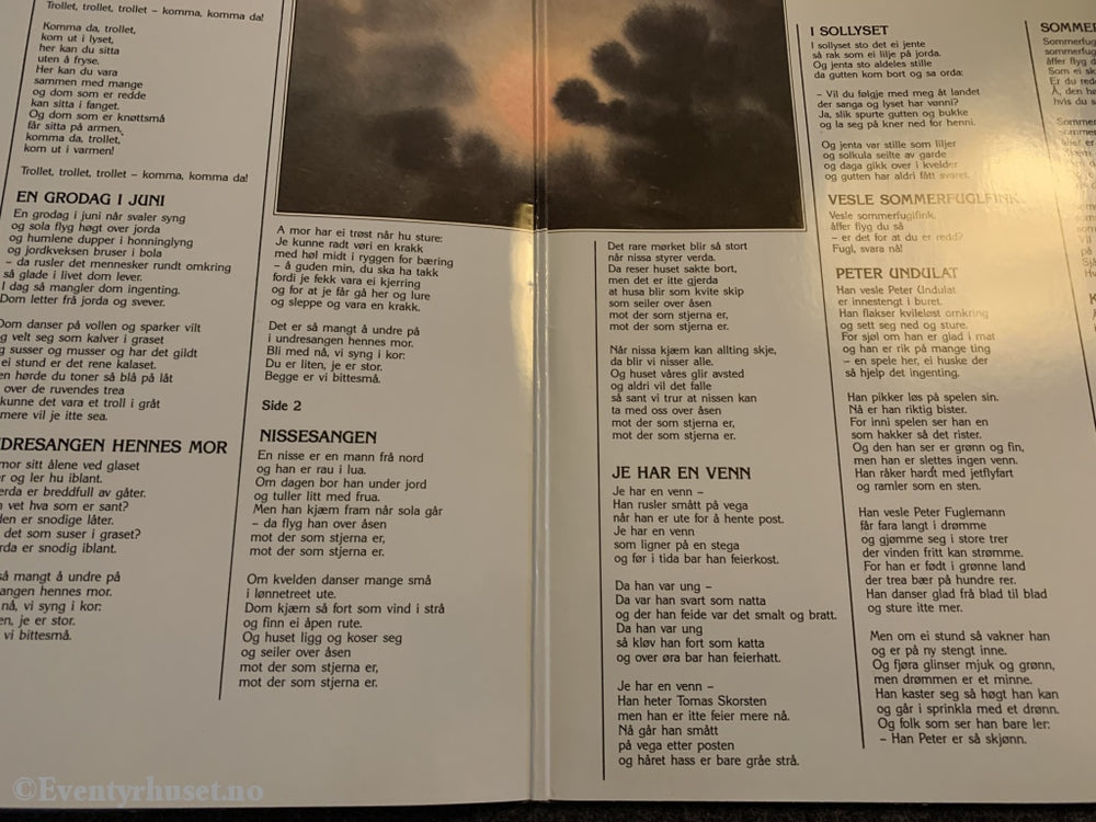 Ove Røsbak & Sigmund Groven. Trollstenen - Sommerfuglfinken. 1986. Lp. Lp Plate