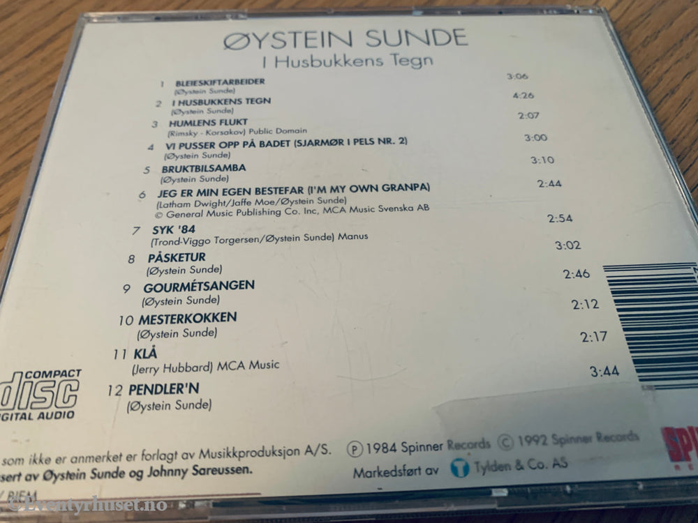 Øystein Sunde. 1984. I husbukkens tegn. CD.