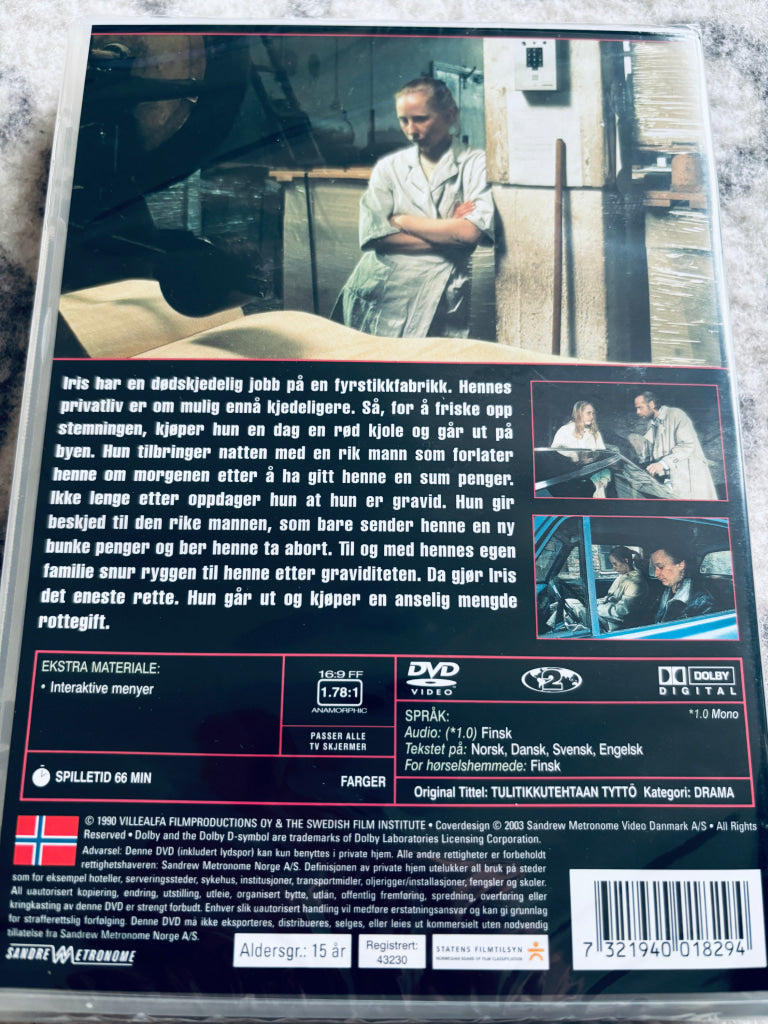Piken fra fyrstikkfabrikken. DVD. Ny i plast!