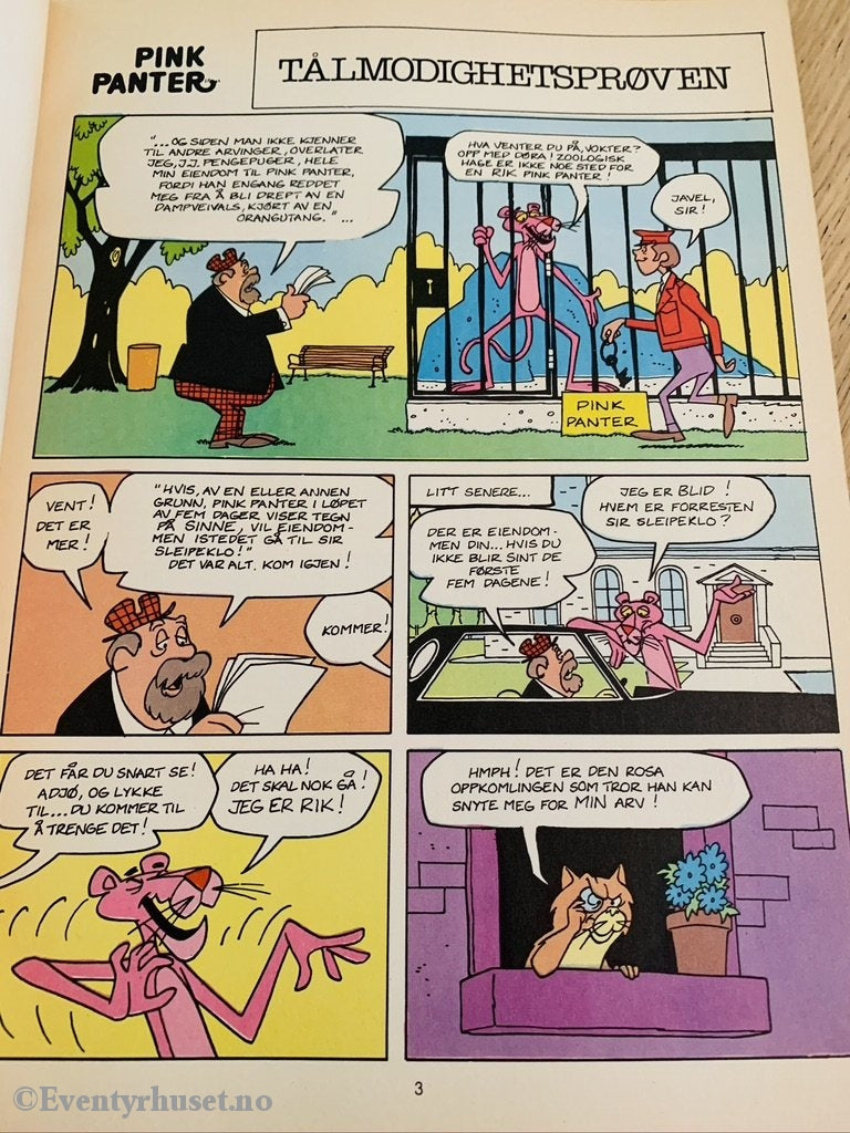 Pink Panter Album. 1981. På Ville Veier. Tegneseriealbum