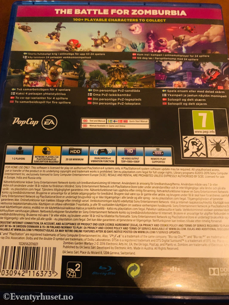 Plants vs. Zombies: Garden Warfare 2. Playstation PS4-spill.
