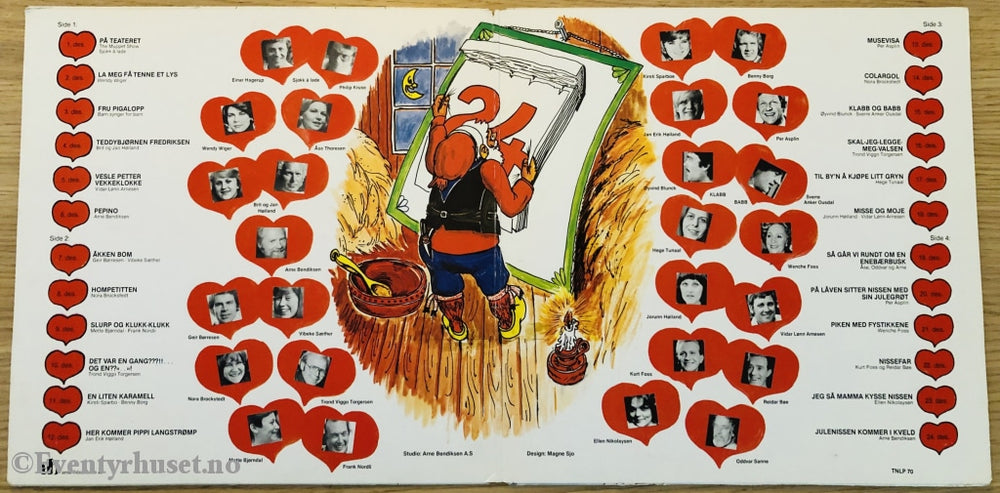 Platekalenderen. Adventskalenderen Med Musikk. 1979. Lp. Lp Plate