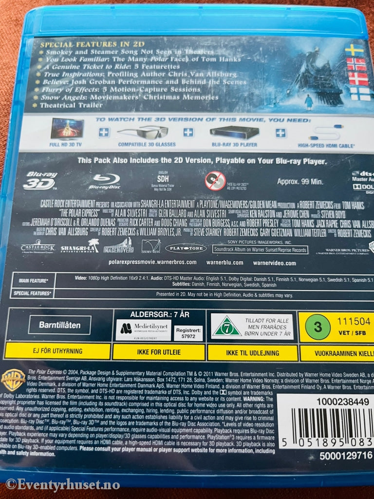 Polarekspressen 3D. Blu-Ray. Blu-Ray Disc