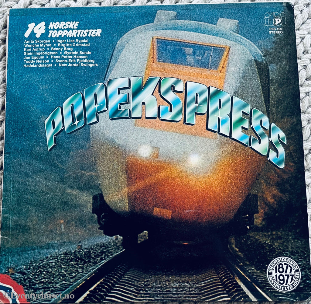 Popekspress (14 Norske Toppartister). 1977. Lp. Lp Plate