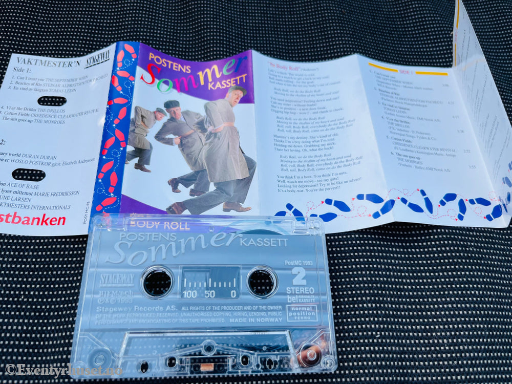 Postens Sommerkassett. 1993. Kassett. Kassett (Mc)