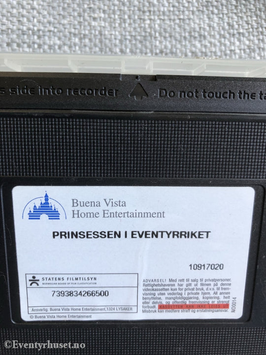 Prinsessen I Eventyrriket. 2000. Vhs. Vhs