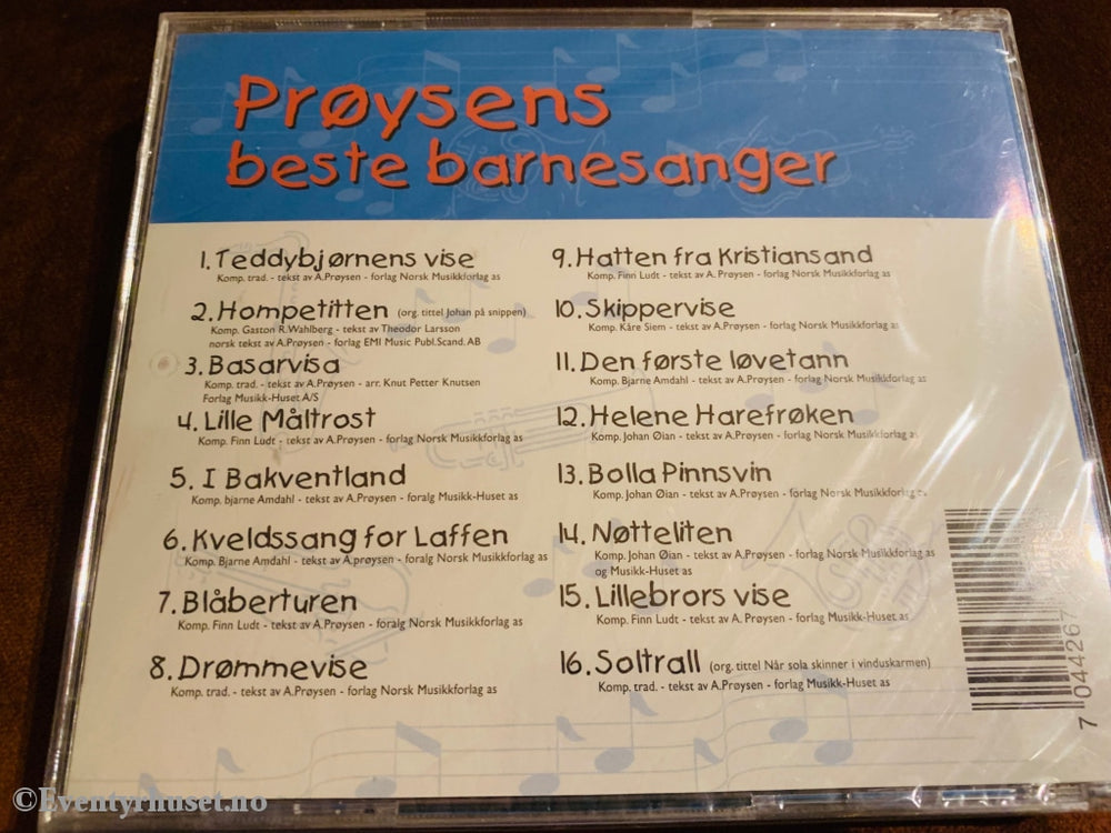 Prøysens Beste Barnesanger. Cd. Ny I Plast! Cd