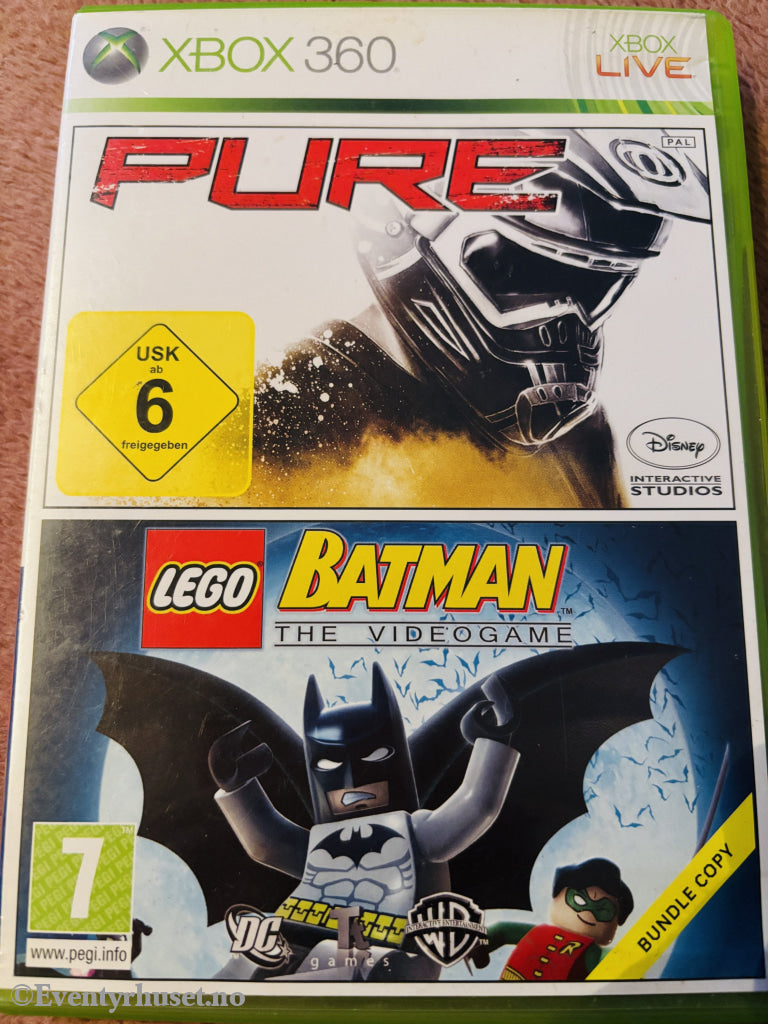 Pure + LEGO Batman: The Videogame (Bundle Copy). Xbox 360.