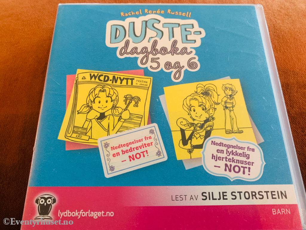 Rachel Renée Russell. Dustedagboka 5 og 6. 2014. Lydbok på CD.