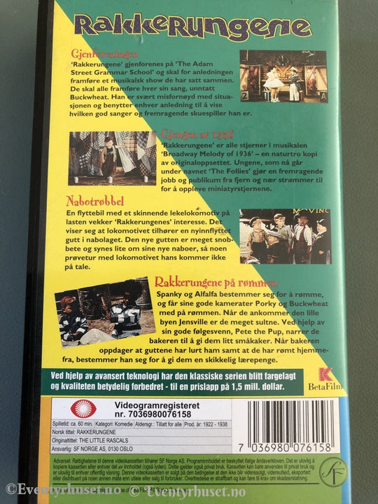 Rakkerungene. Gjenforeningen. 1992-38. Vhs. Vhs