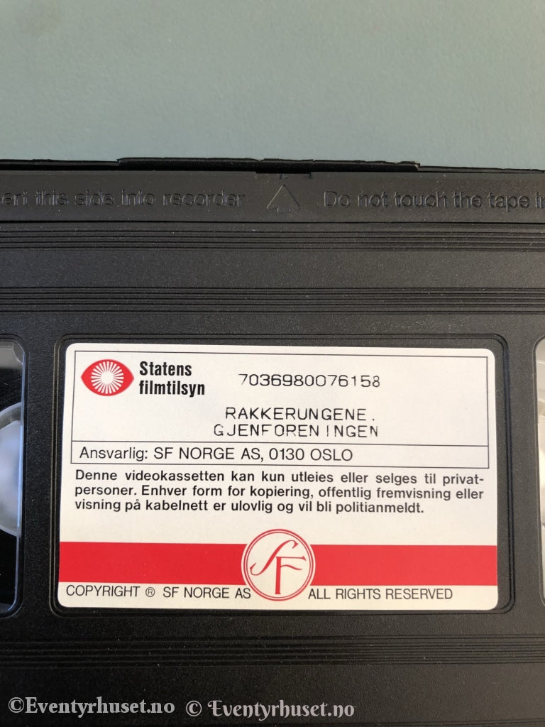 Rakkerungene. Gjenforeningen. 1992-38. Vhs. Vhs