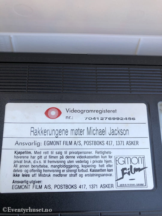 Rakkerungene Møter Michael Jackson. 1990. Vhs. Vhs