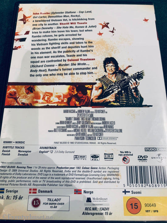 Rambo - First Blood. Dvd. Dvd
