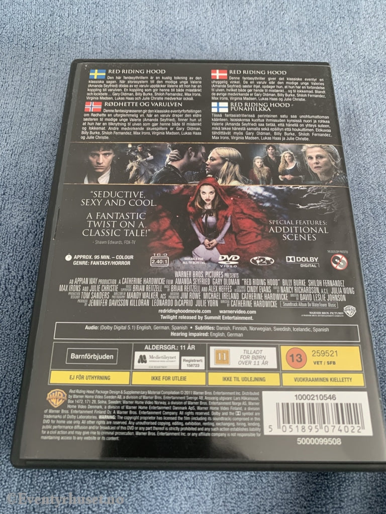 Red Riding Hood. 2011. Dvd. Dvd