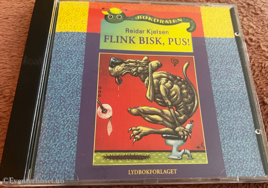Reidar Kjelsen. 2001. Flink Bisk, pus! Lydbok på CD.