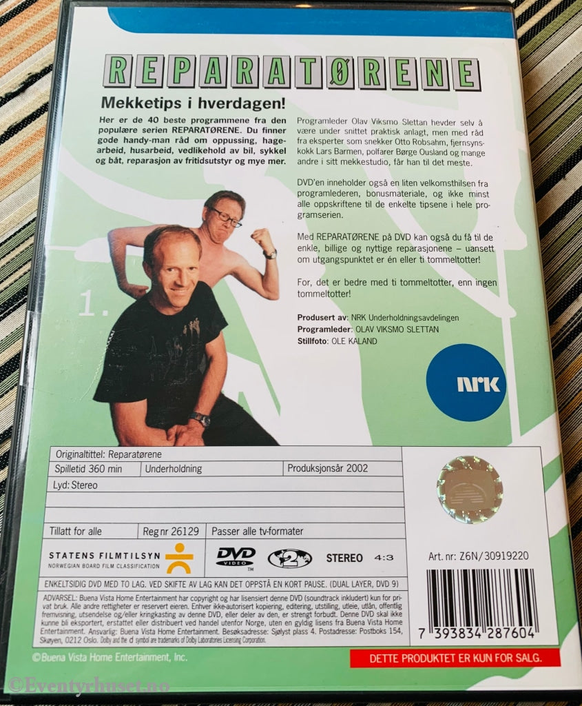Reparatørene (Nrk). 2002. Dvd. Dvd