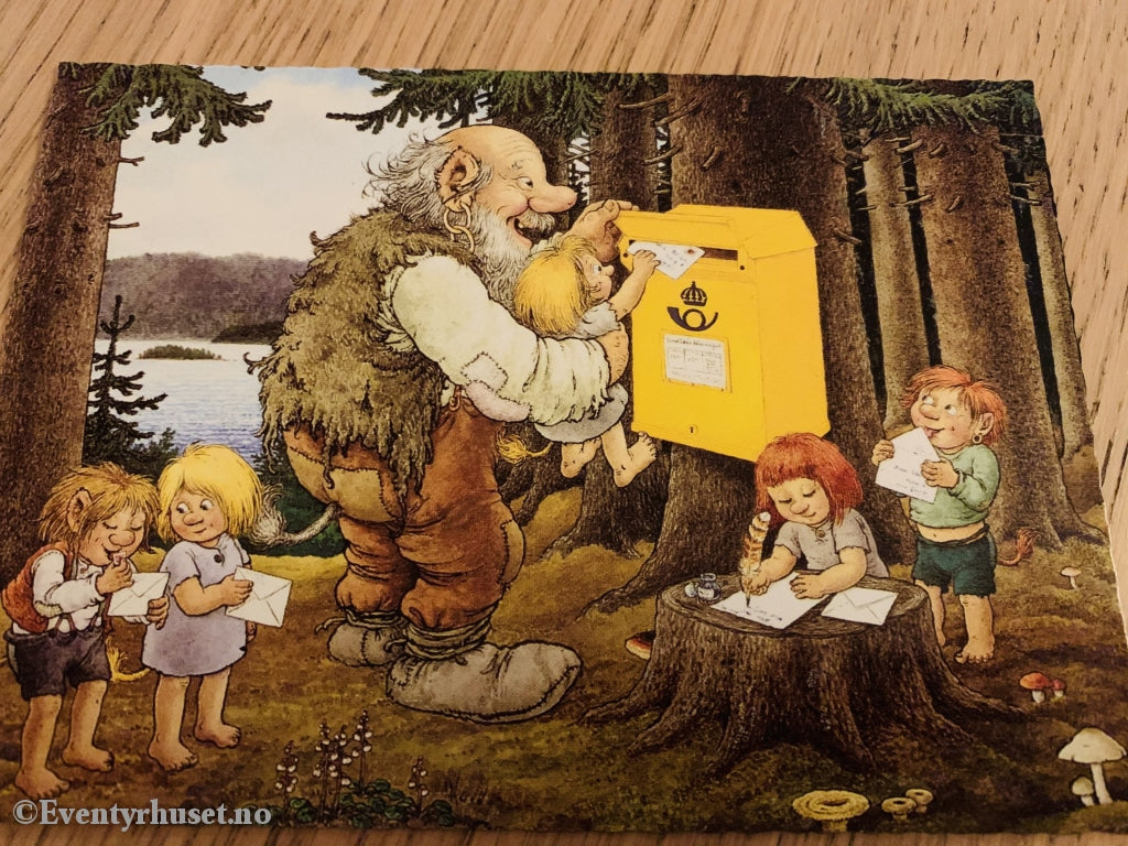 Rolf Lindberg. 90. Trollpost. Postkort (Ubrukt).