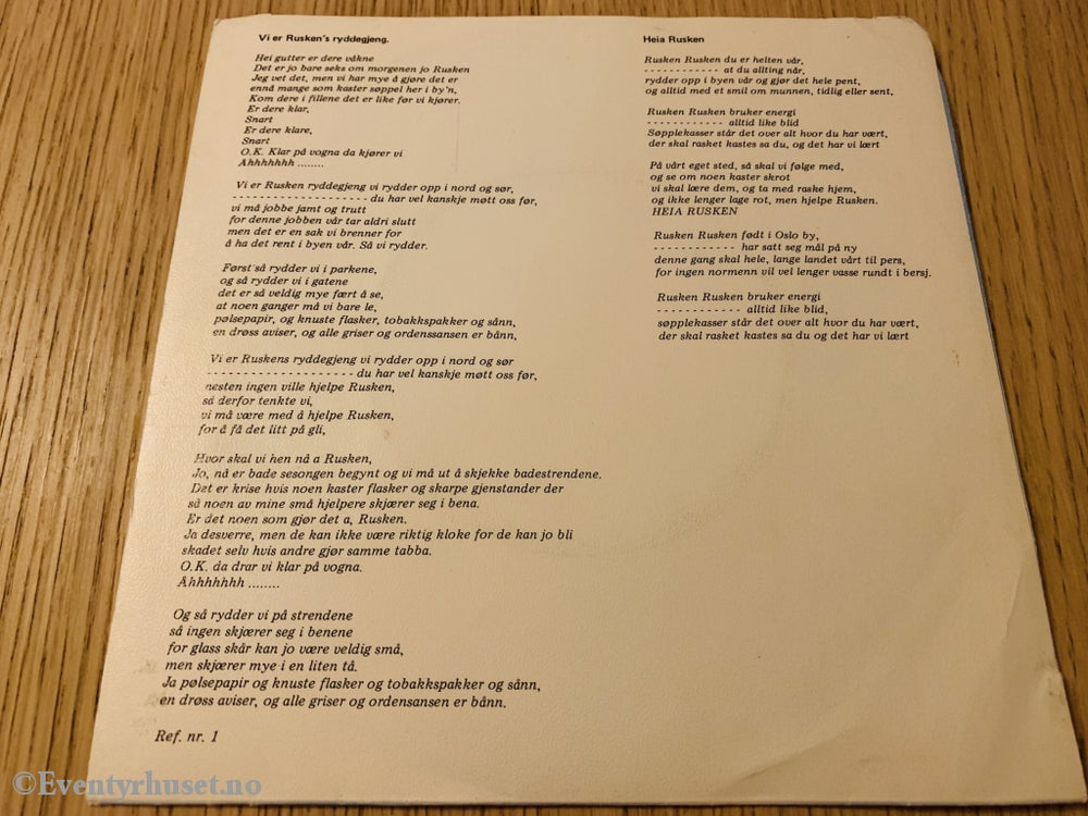 Rusken-Låter Med Rusken Og Septimus. 1980. Ep. Ep