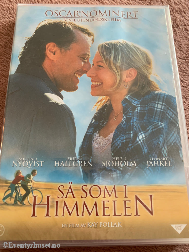 Så som i himmelen (2004). DVD. Ny i plast!