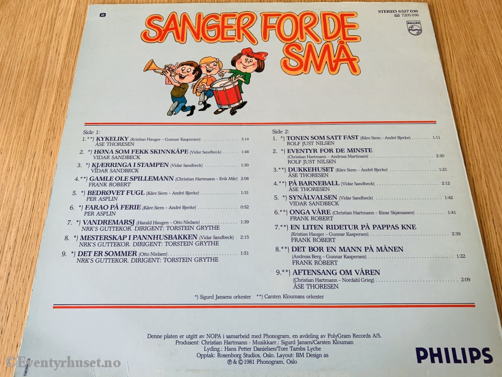 Sanger For De Små. 1981. Lp. Lp Plate