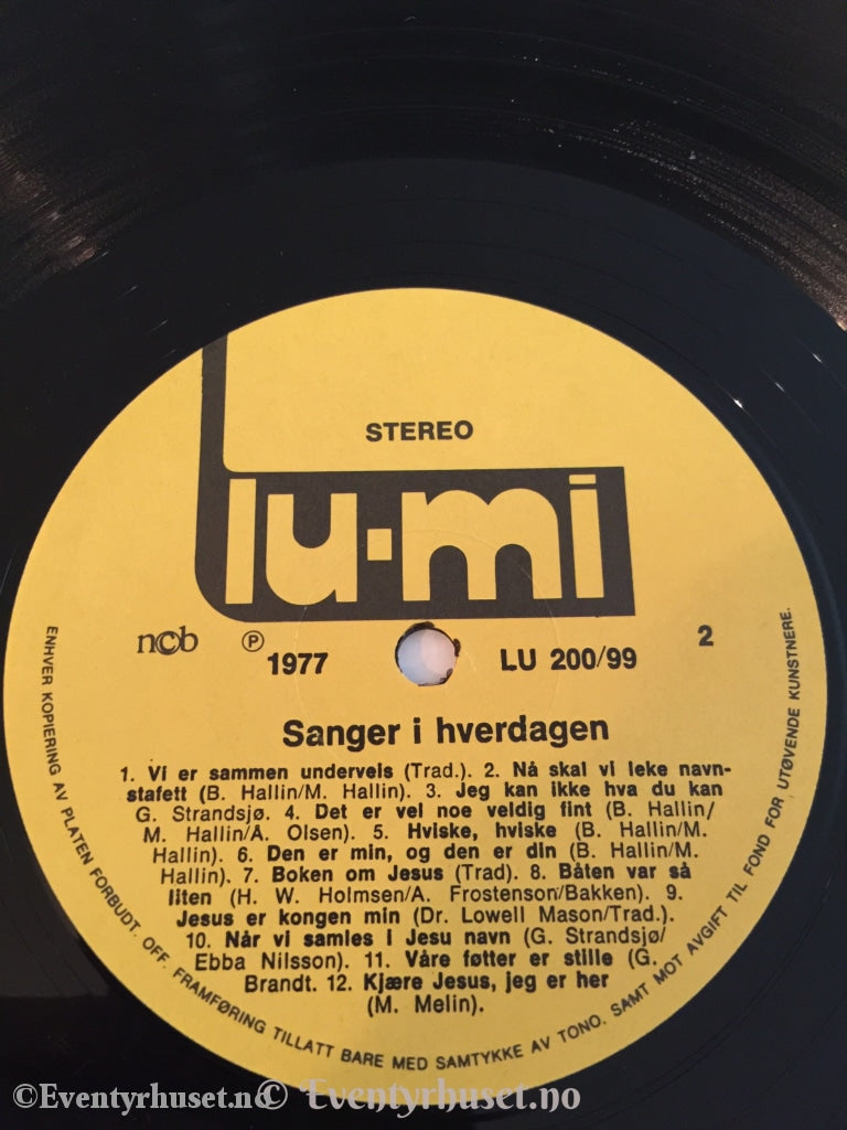 Sanger I Hverdagen. Ivar Skippervold Med Barn. 1977. Lp. Lp Plate