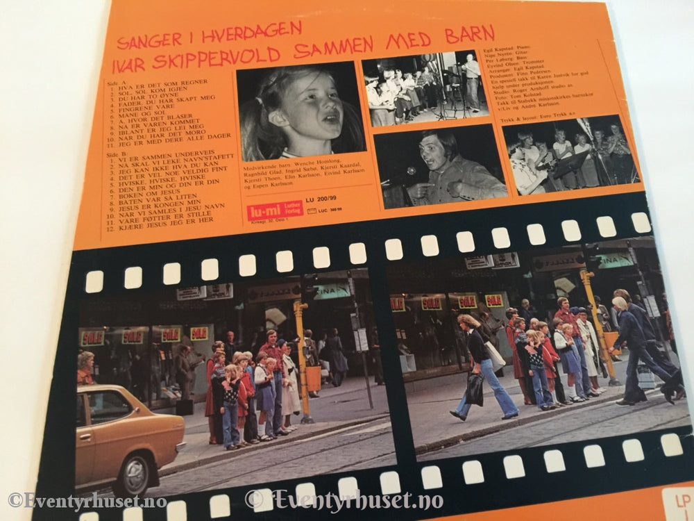 Sanger I Hverdagen. Ivar Skippervold Med Barn. 1977. Lp. Lp Plate