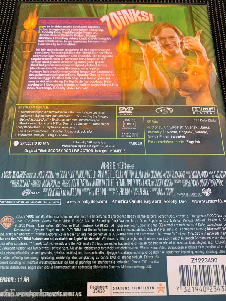 Scooby-Doo. 2002. DVD. DVD