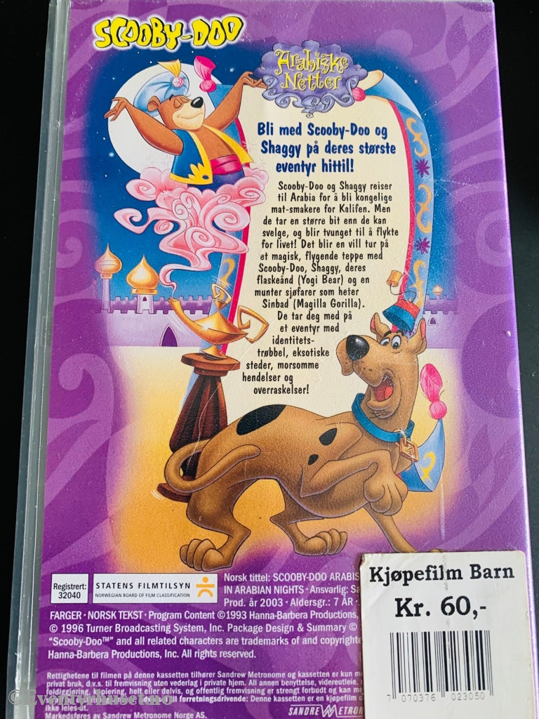 Scooby-Doo Arabiske Netter. 1996. Vhs. Vhs
