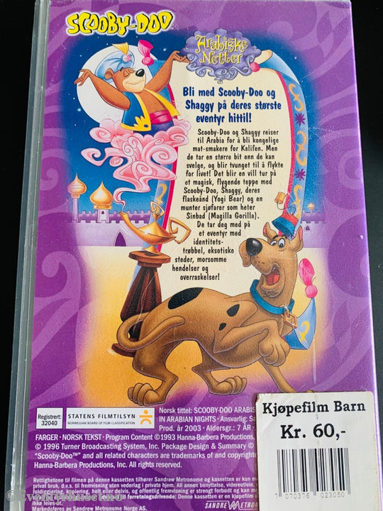 Scooby-Doo Arabiske Netter. 1996. Vhs. Vhs