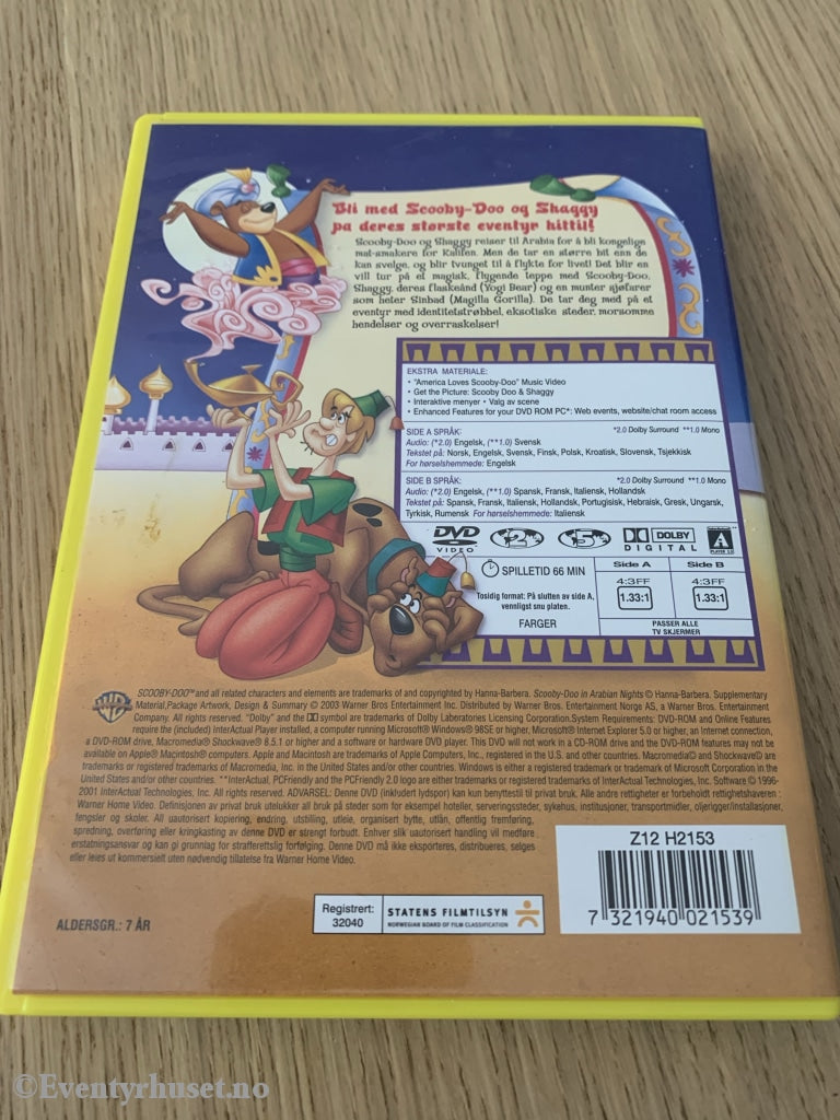 Scooby-Doo! Arabiske Netter. 2003. Dvd. Dvd