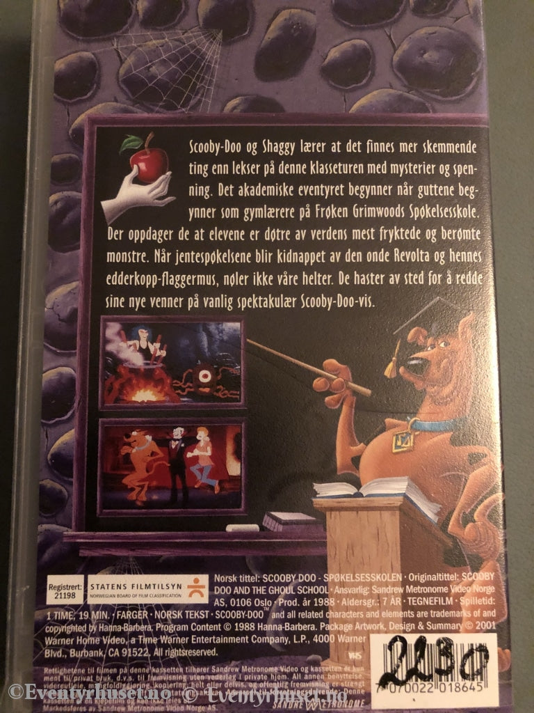 Scooby-Doo Og Spøkelsesskolen. 1988. Vhs. Vhs
