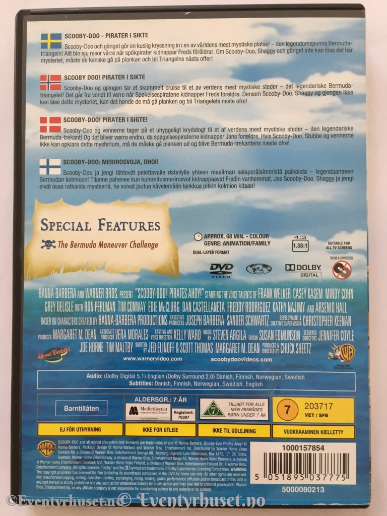 Scooby- Doo! Pirates Ahoy! Dvd. Dvd