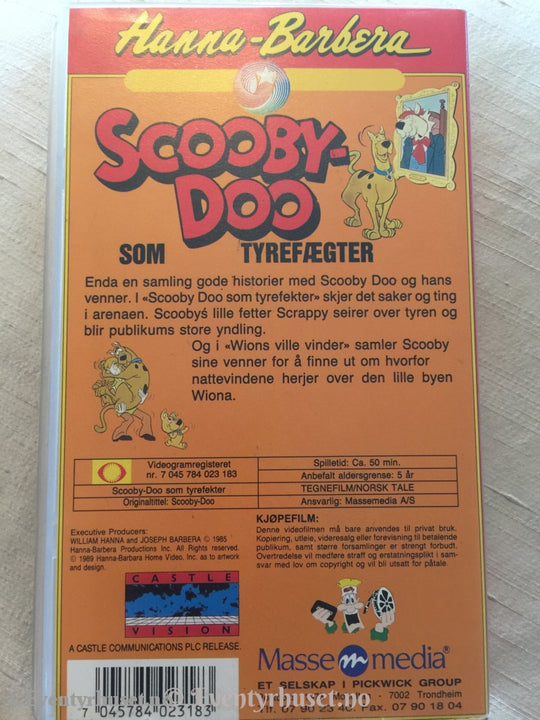 Scooby-Doo Som Tyrefekter. 1985. Vhs
