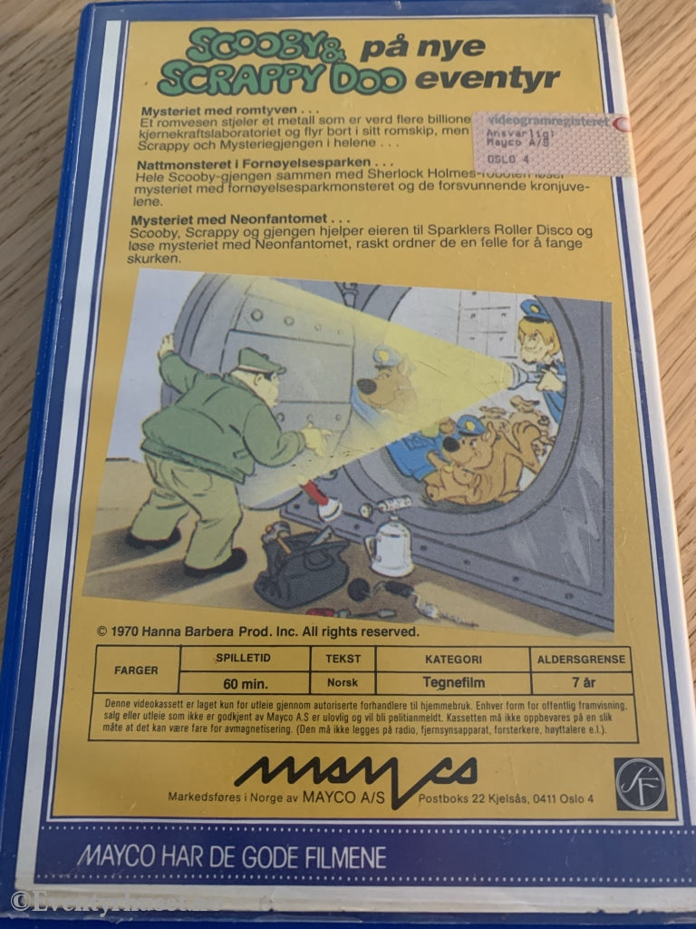 Scooby & Scrappy Doo På Nye Eventyr. 1970. Vhs Big Box.