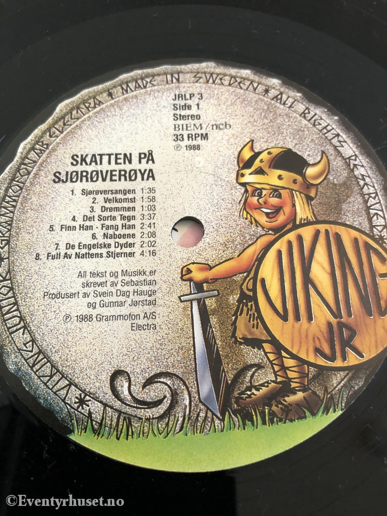 Sebastians Skatten På Sjørøverøya. 1988. Lp. Lp Plate
