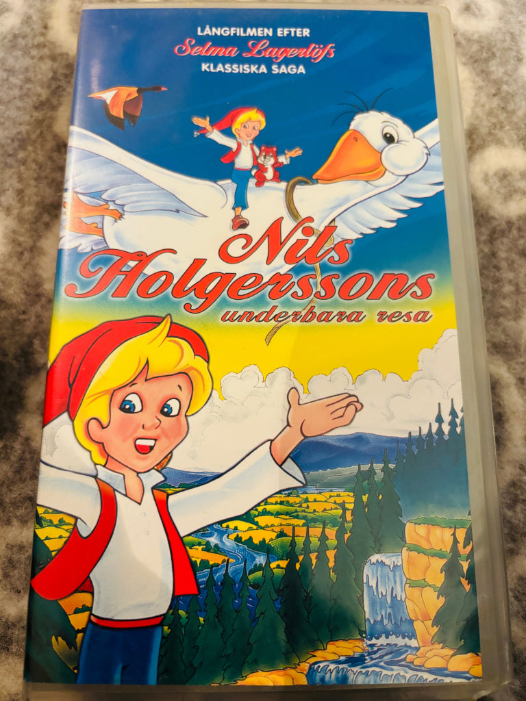 Selma Lagerlöf. Nils Holgerssons forunderlige reise. 1981. VHS. Svensk. VHS