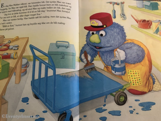 Sesam Stasjon. Max Mekker Tenker Blått. Fortelling