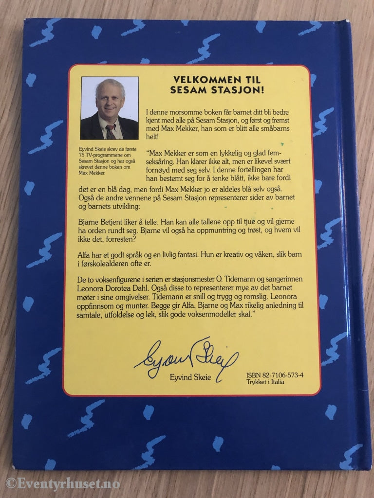 Sesam Stasjon. Max Mekker Tenker Blått. Fortelling