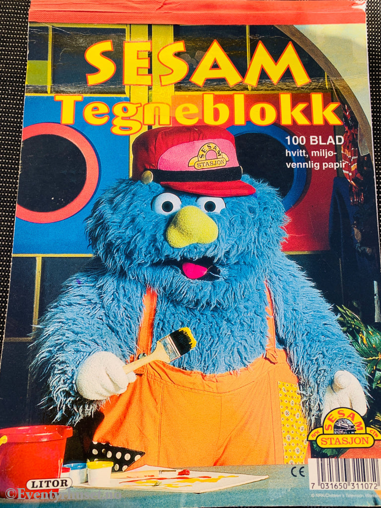 Sesam Stasjon Tegneblokk. 1993. Hobby-hefte.