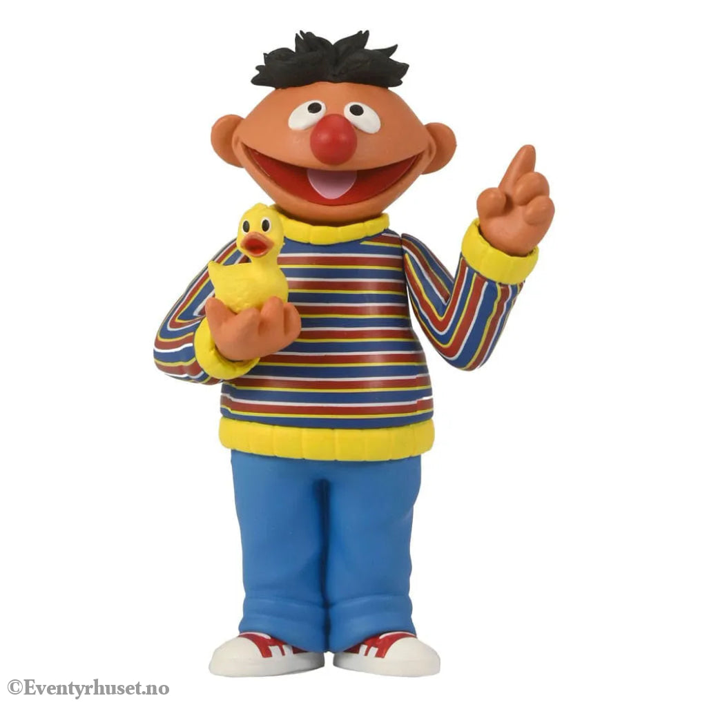 Sesam Stasjon Toony Classics Ernie Actionfigur 15 cm. Mint In Sealed Box (MISB)! Actionfigur